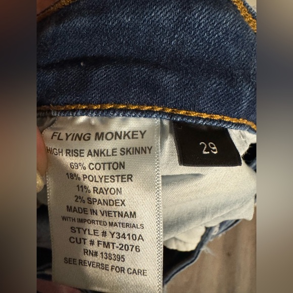 Flying Monkey Distressed Jeans - Picture 4 of 4